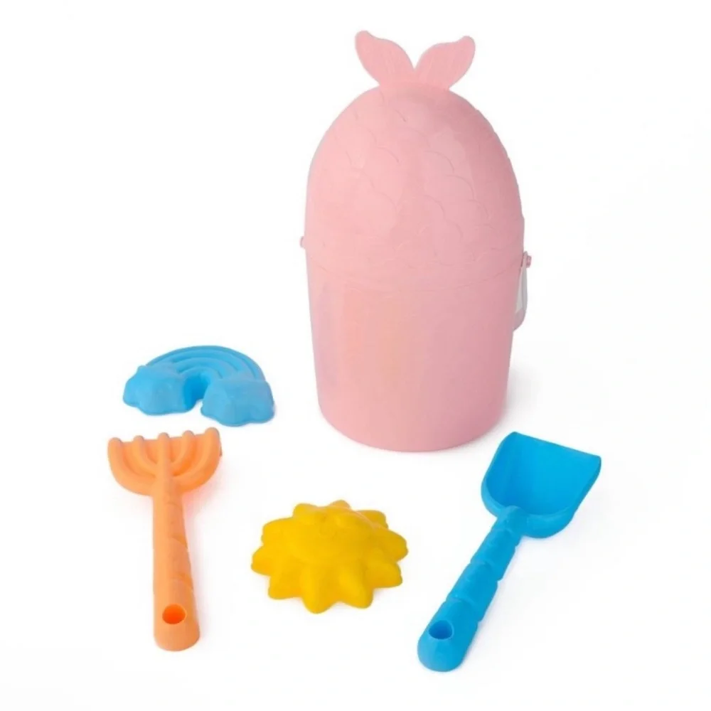 New Target Bullseye Playground Mermaid Beach Bucket & Play Set, Pink